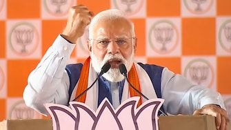 PM Modi addressing a poll rally in Bihar. (Photo: PTI)